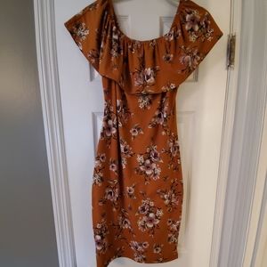 SOLD- Women's off shoulder bodycon dress